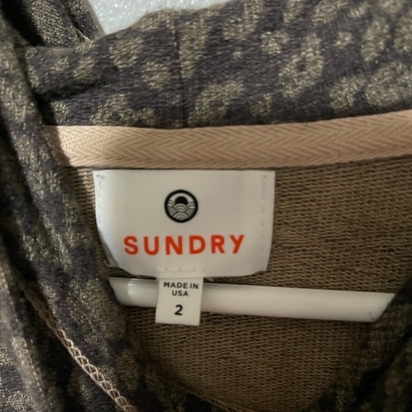 Sundry brown/pink hoodie - Picture 4 of 5